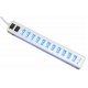 Buddy 12 Port USB Hub with 2 Control Switches - White