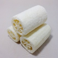 3Pcs/Set Ecsem® Natural Loofah Fiber Bath Sponges - Bath & Body Scrub Sponge 100% Natural Fiber Exfoliating Shower Sponge
