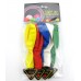 Flashing Light UP LED 5 Balloons Night Glow Disco Party Multi Color