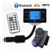 1.5" Bluetooth FM Transmitter Modulator Player Wheel Controller USB SD Car Kit