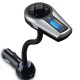 Car Handsfree Bluetooth Voice Prompts MP3 FM Transmitter For iPhone4S 5 GalaxyS4