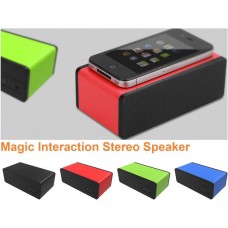 White Portable Mini Wireless Magic iPhone Speakers Mutual Electromagnetic Induction Amplifier Speakers